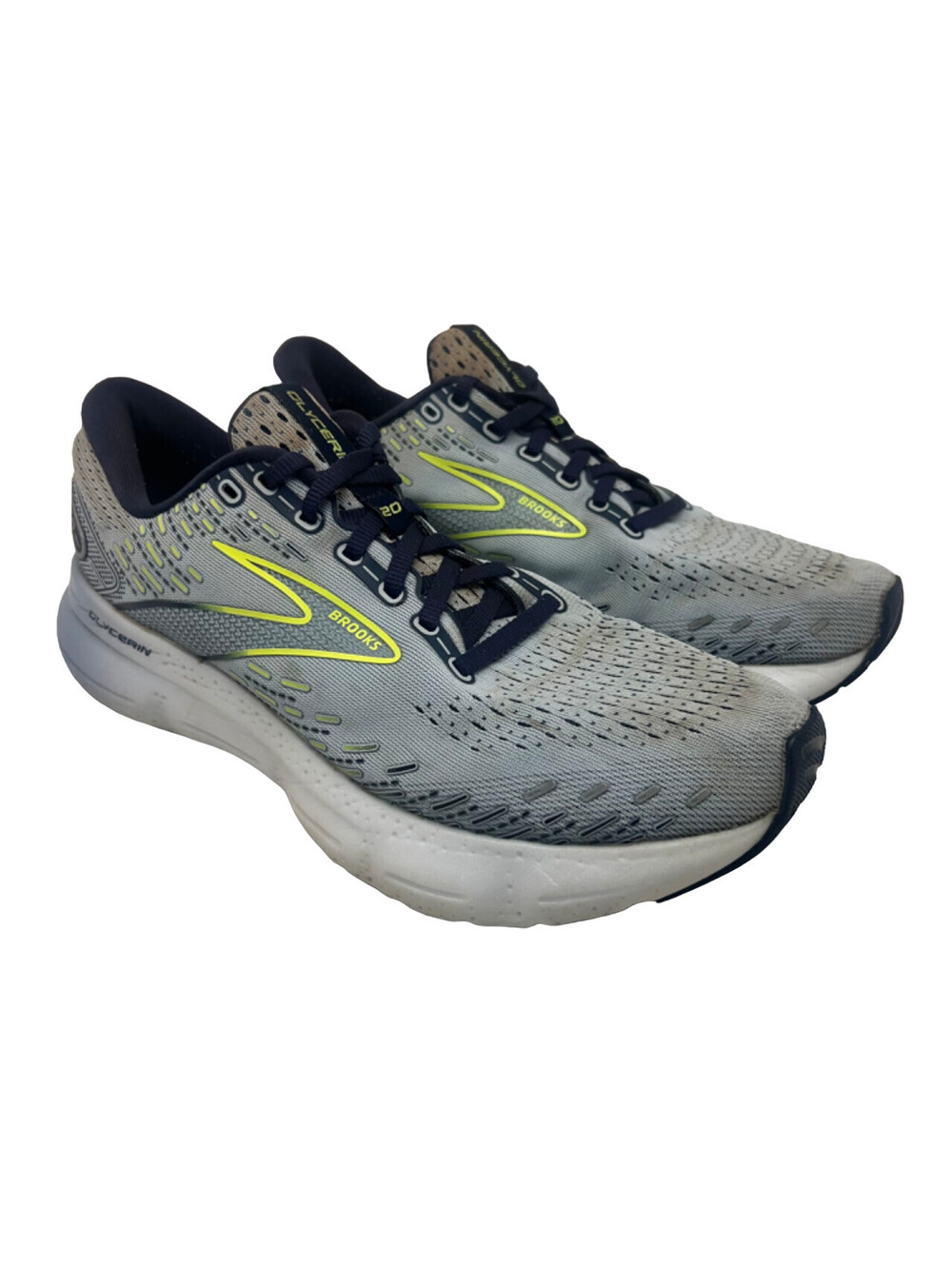 Brooks Women's Glycerin 20 Running Sneakers 1203691B416 Grey/Neon Size 10M